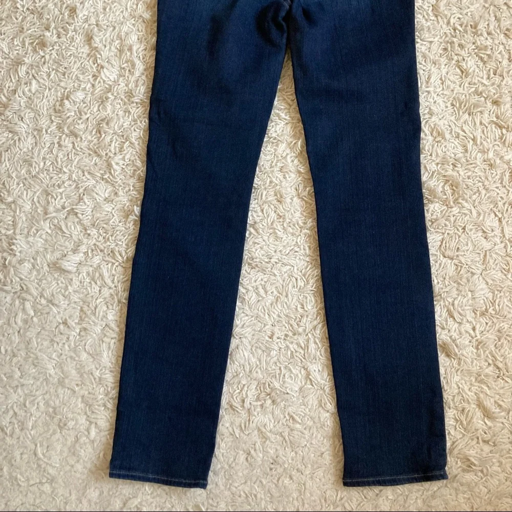 PAIGE Skyline Skinny Mona Dark Wash Mid Rise Blue Jeans Size 27 in EUC_12